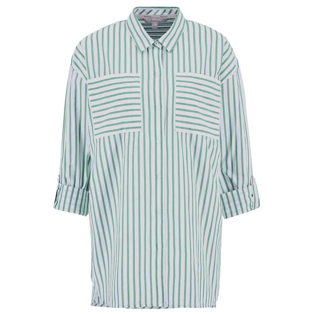 Barbour Nicola Striped Relaxed Long-Sleeved Shirt